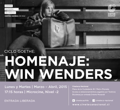 @CinetecaChile realiza ciclo Goethe con homenaje a Wim Wenders cc @CCPLM
