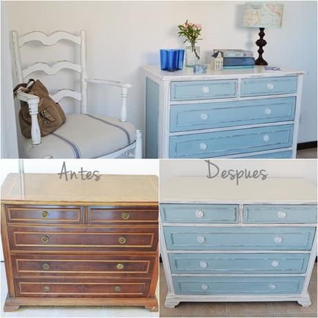 El cuarto celeste y vintage