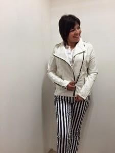 Rayas con Chamarra de Piel