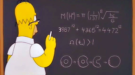 Homero Simpson calculó la masa del  Bosón  de Higgs en 1998