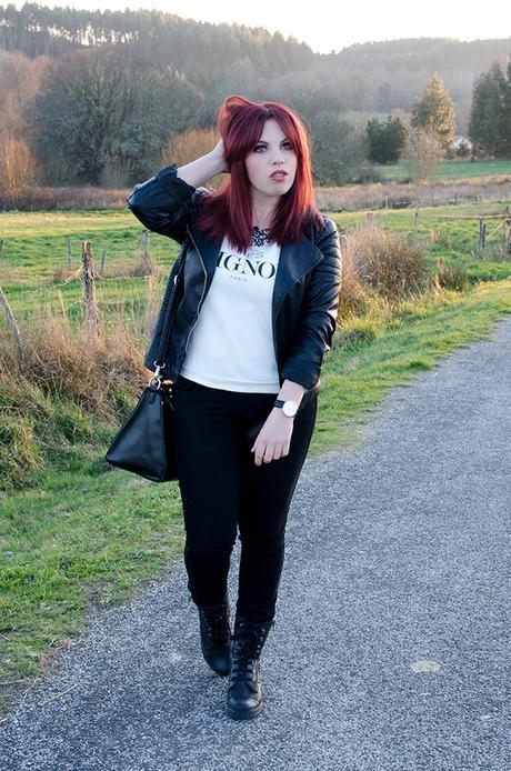 Look rockero para el día a día