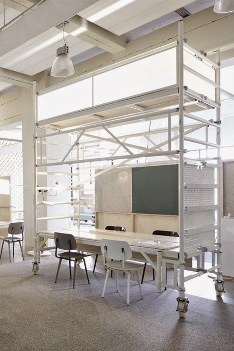 Una oficina flexible mediante sistemas de andamiaje