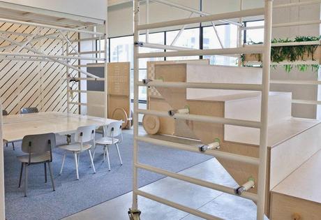 Una oficina flexible mediante sistemas de andamiaje