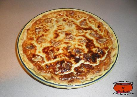 PASTEL SALADO 4 QUESOS Y NUECES