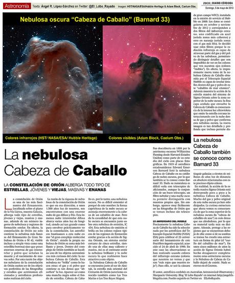 Zoco de Astronomía: La Nebulosa Cabeza de Caballo