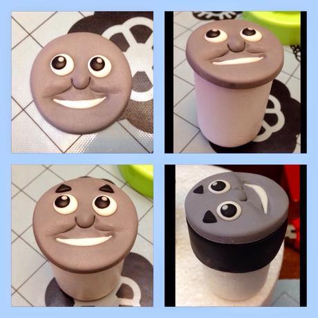 Tarta y tutorial Tren Thomas en fondant