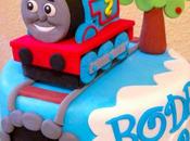 Tarta tutorial Tren Thomas fondant