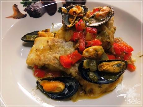 Bacalao con mejillones