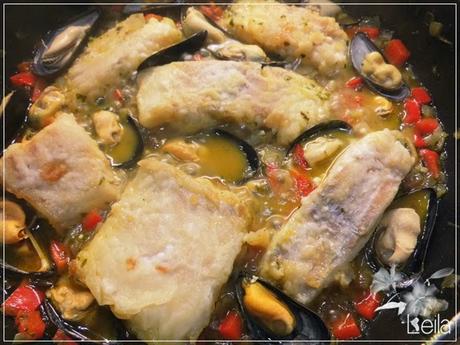 Bacalao con mejillones