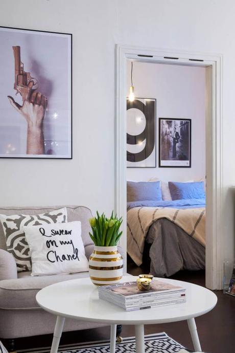 interiores de pisos pequeños decoración pisos pequeños decoración nórdica escandinava cocinas pequeñas en L cocinas pequeñas cocinas nórdicas cocinas con encimera de madera cocinas blancas modernas blog decoración de interiores 