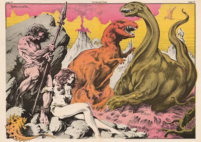 Las ilustraciones prehistóricas de Frank Brunner