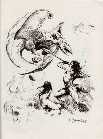 Las ilustraciones prehistóricas de Frank Brunner