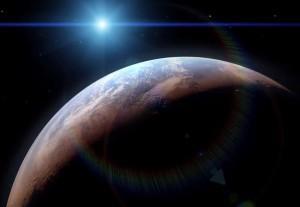 Marte habría albergado un océano con más agua que el océano Ártico Evolución del océano de Marte