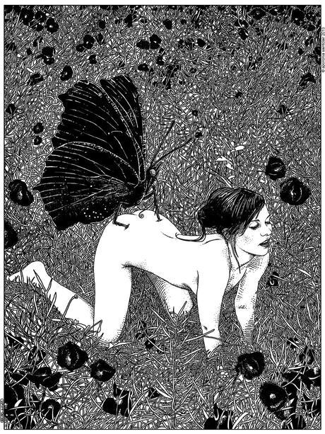 Nikolay Fomin y Apollonia Saintclair. Arte, dibujo, erotismo.