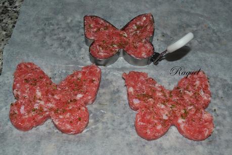 Hamburguesas de Mariposas de Cerdo y Ternera
