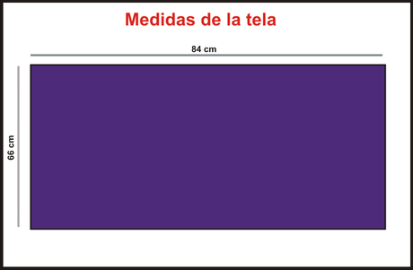 Medidas de la tela para portapañal