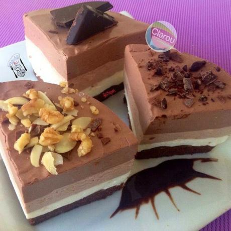 RECETAS FIT: TARTA 3 CHOCOLATES FITNESS