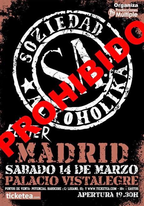 Soziedad Alkoholika nuevamente censurado