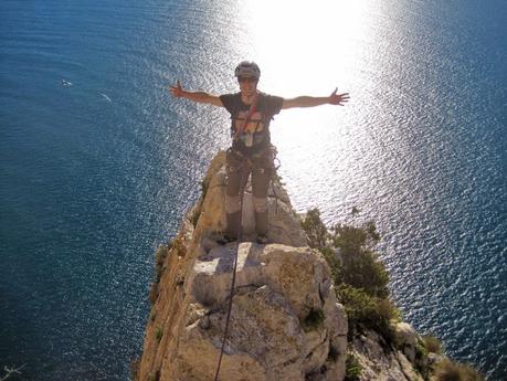 Escalada en el Peñon de Ifach: Diedro UBSA 250mt 6a max