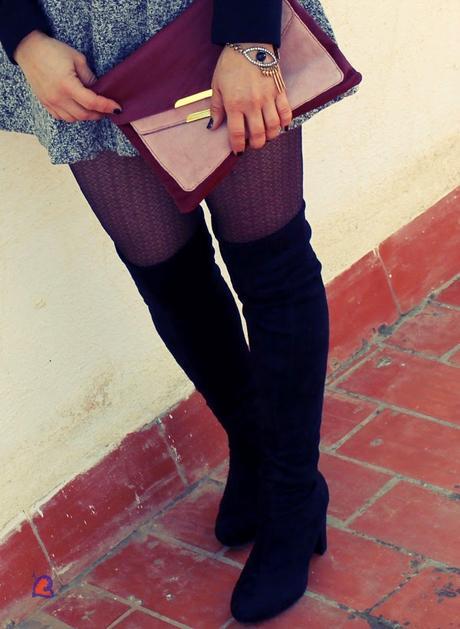 Minivestido de Paño-Tweed Minidress-Tweed Mini Robe