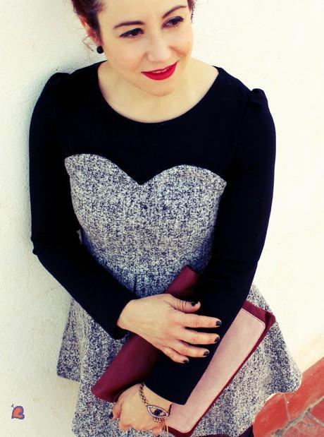 Minivestido de Paño-Tweed Minidress-Tweed Mini Robe