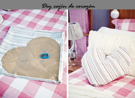 Un romántico dormitorio con reciclado y diy