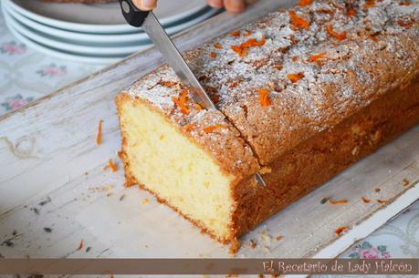 Bizcocho de lavanda y mandarina