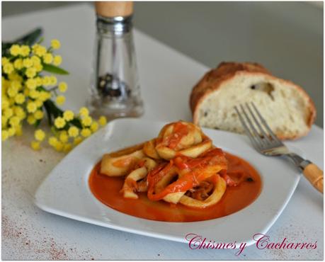 Calamares en Salsa Roja