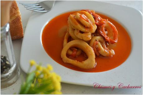 Calamares en Salsa Roja