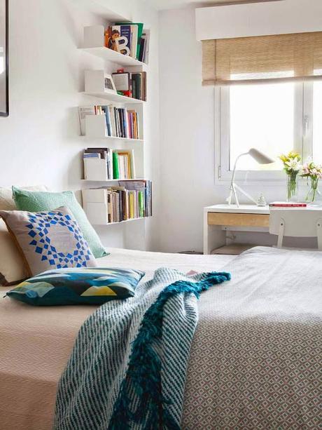 Decoración con estanterías de libros