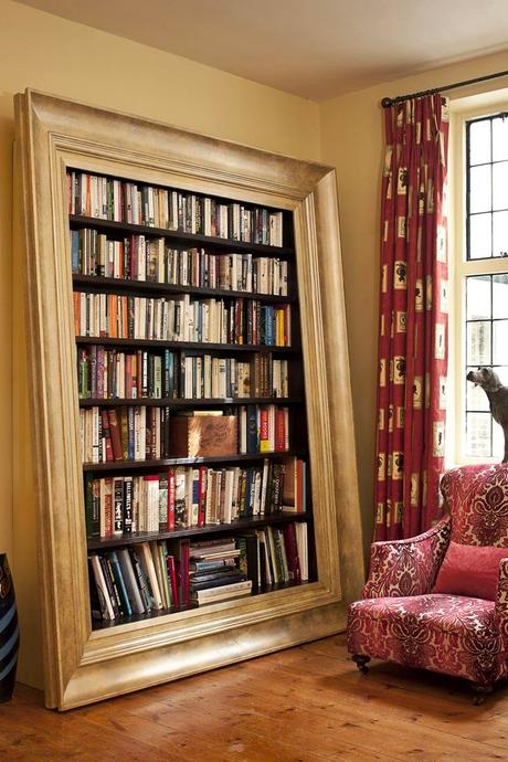 Decoración con estanterías de libros