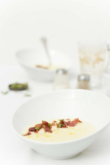 Crema de espárragos blancos light