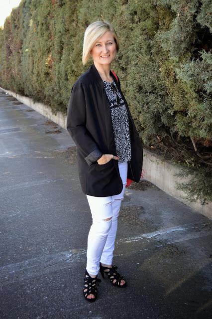 Casual Black and White. Touch Orange.