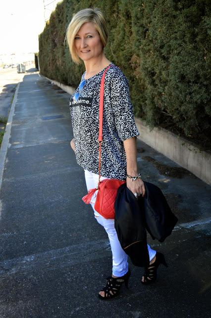 Casual Black and White. Touch Orange.