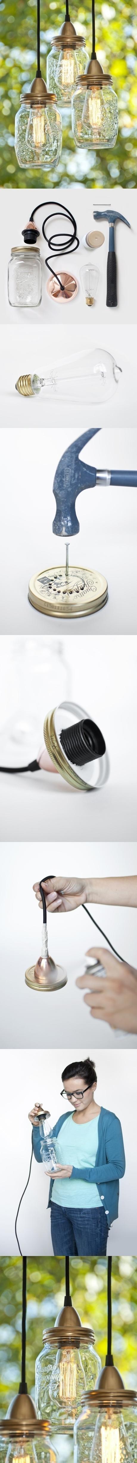 3 lámparas diy chulas para tu cocina