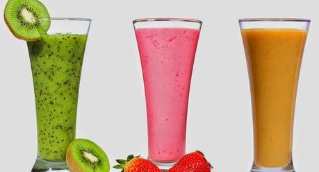 Smoothie, bebida refrescante, saludable y cremosa