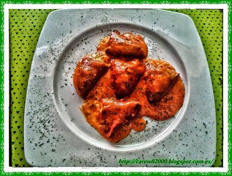 Pimientos rellenos de bacalao