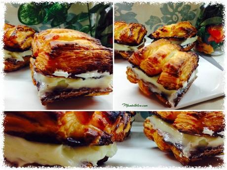 Persianas de hojaldre rellenas de crema de mantequilla Persianas de hojaldre rellenas de crema de mantequilla