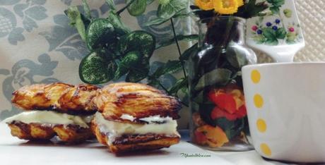 Persianas de hojaldre rellenas de crema de mantequilla