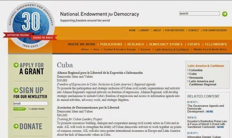 El Programa Cuba de la NED en el 2014: dinero USA para parásitos y vividores de la contrarrevolución cubana