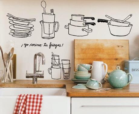 Small&LowCost Decora la cocina con vinilos