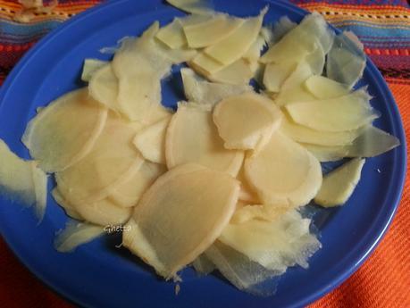 Jengibre encurtido o en conserva