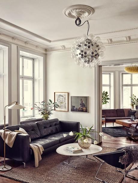 Un apartamento de estilo parisino en Estocolmo