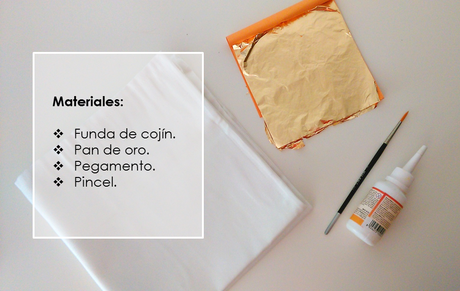Diy: Cojín de Chevron con pan de oro