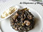 Arroz Negro Chipirones Alcachofas