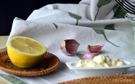 Arroz Negro de Chipirones y Alcachofas