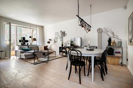 Combinar mobiliario de color negro