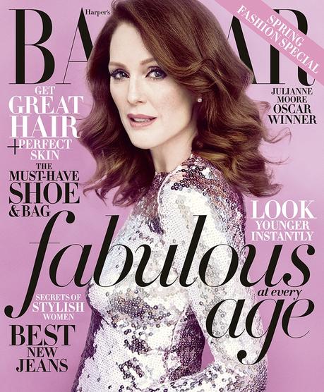 Julianne Moore portada de Harper's Bazaar nos habla de lo humillante que es la Mani-cam