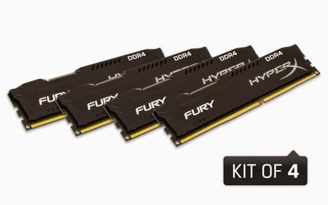 HyperX amplía su línea, lanza memoria FURY DDR4 y kits Predator DDR4 de 32GB y 64GB.