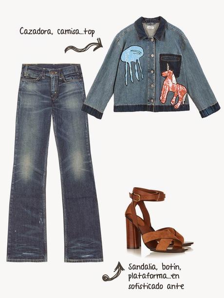 5 formas de llevar el vaquero campana